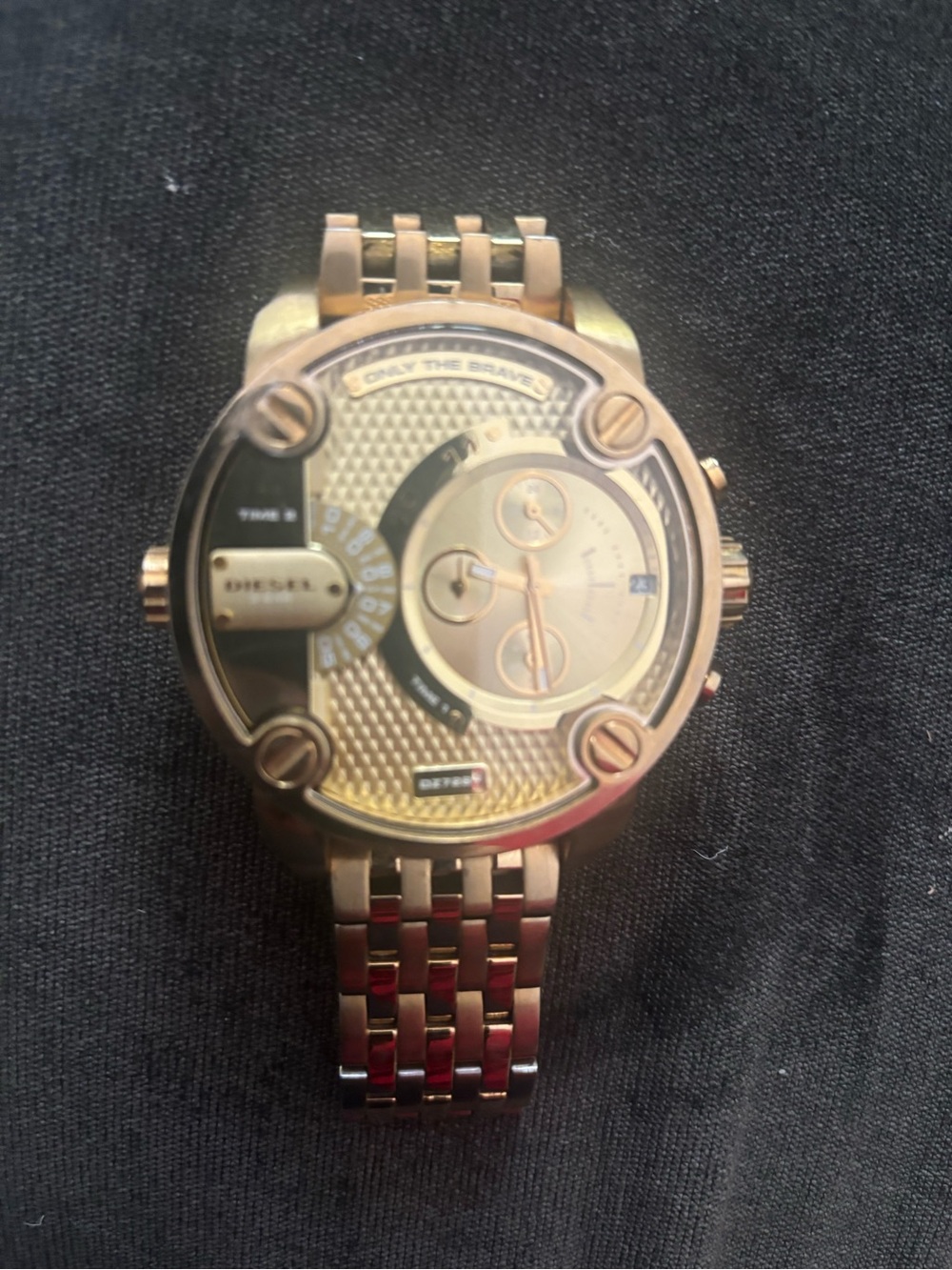 Diesel Gold-Tone Multi-Dial Bracelet Watch